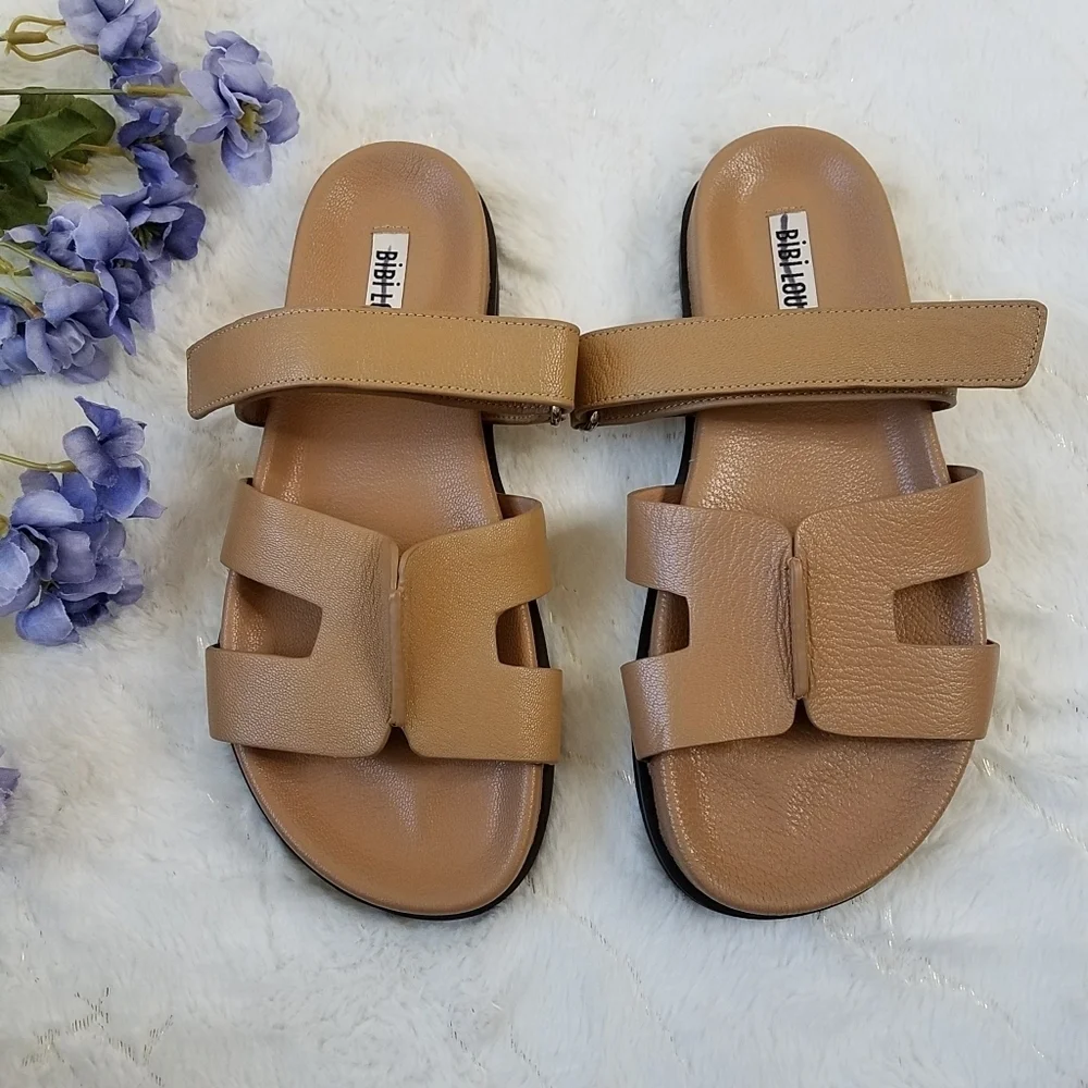 ANTHROPOLOGIE Bibi Lou Cutout Slide Sandals